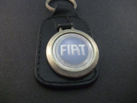 Fiat auto logo zwarte achtergond sleutelhanger